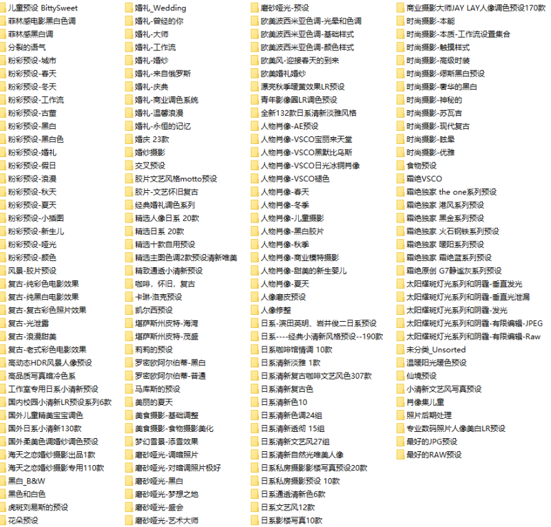 调色预设使用效果预览