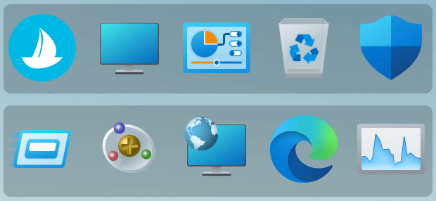 酷呆桌面仅显示图标功能