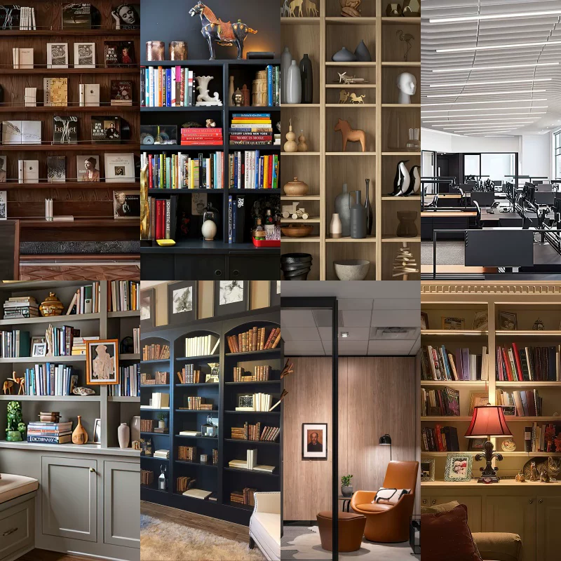 会议室风格直播间背景图